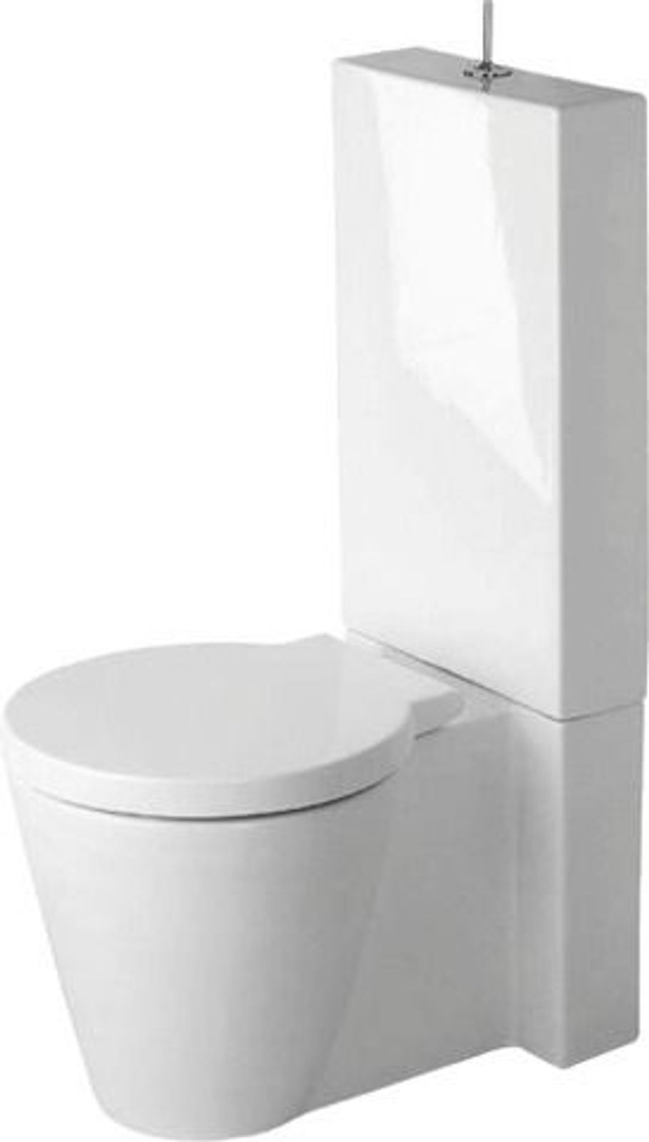 Stand-WC Kombi Starck 1 640 mm Tiefspüler, f.SPK, Abg.Vario, weiß