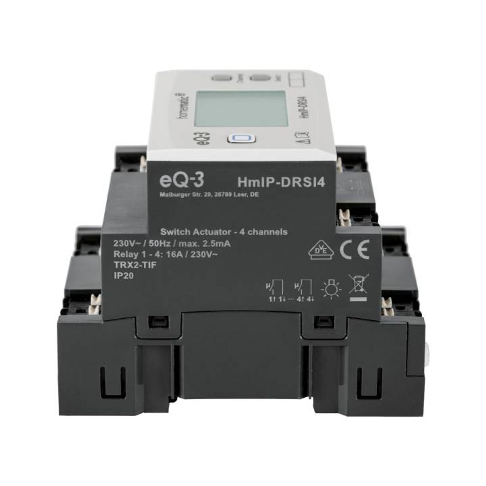 Homematic IP Smart Home Schaltaktor für Hutschienenmontage - 4-fach HmIP-DRSI4