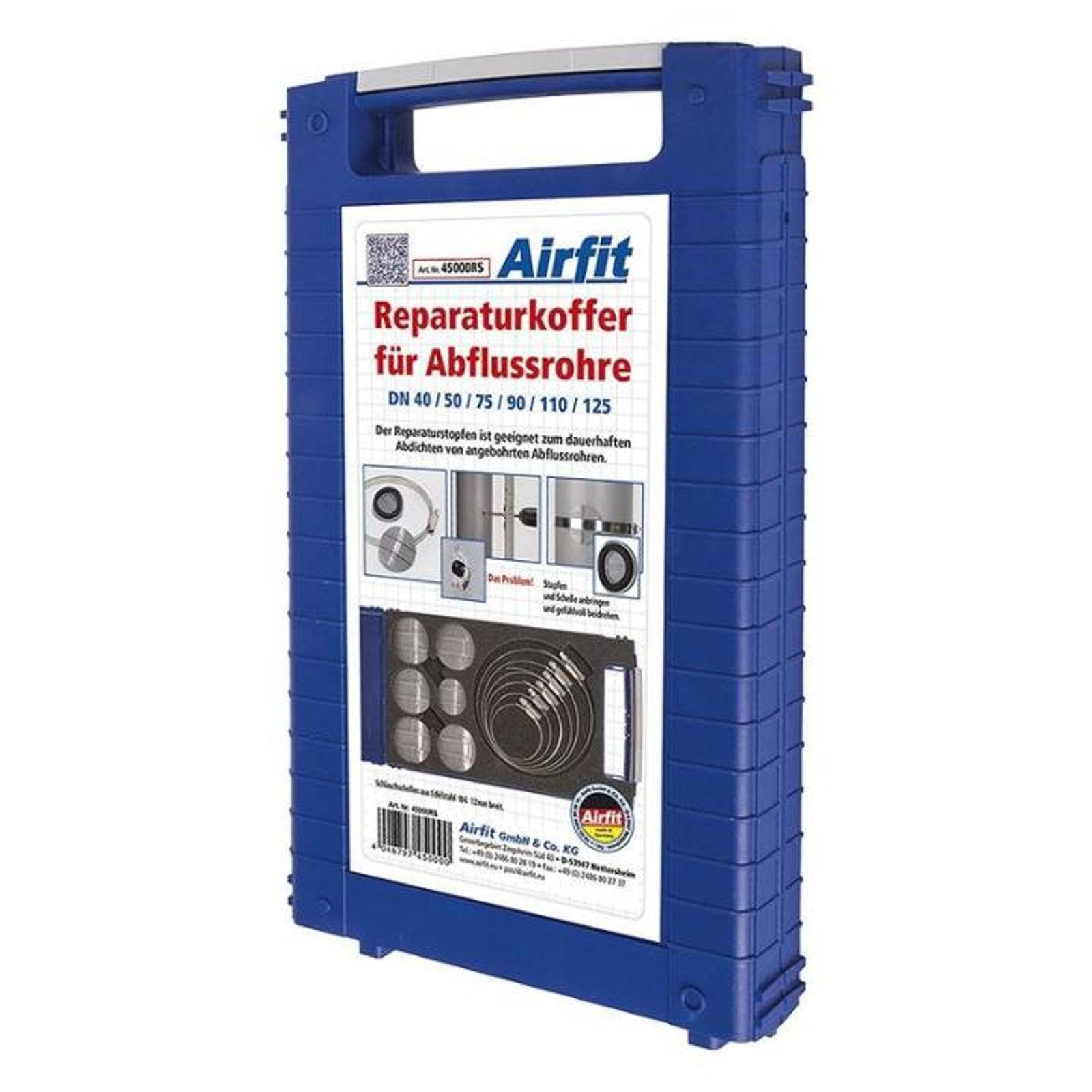 Airfit Reparaturkoffer für Abflussrohre