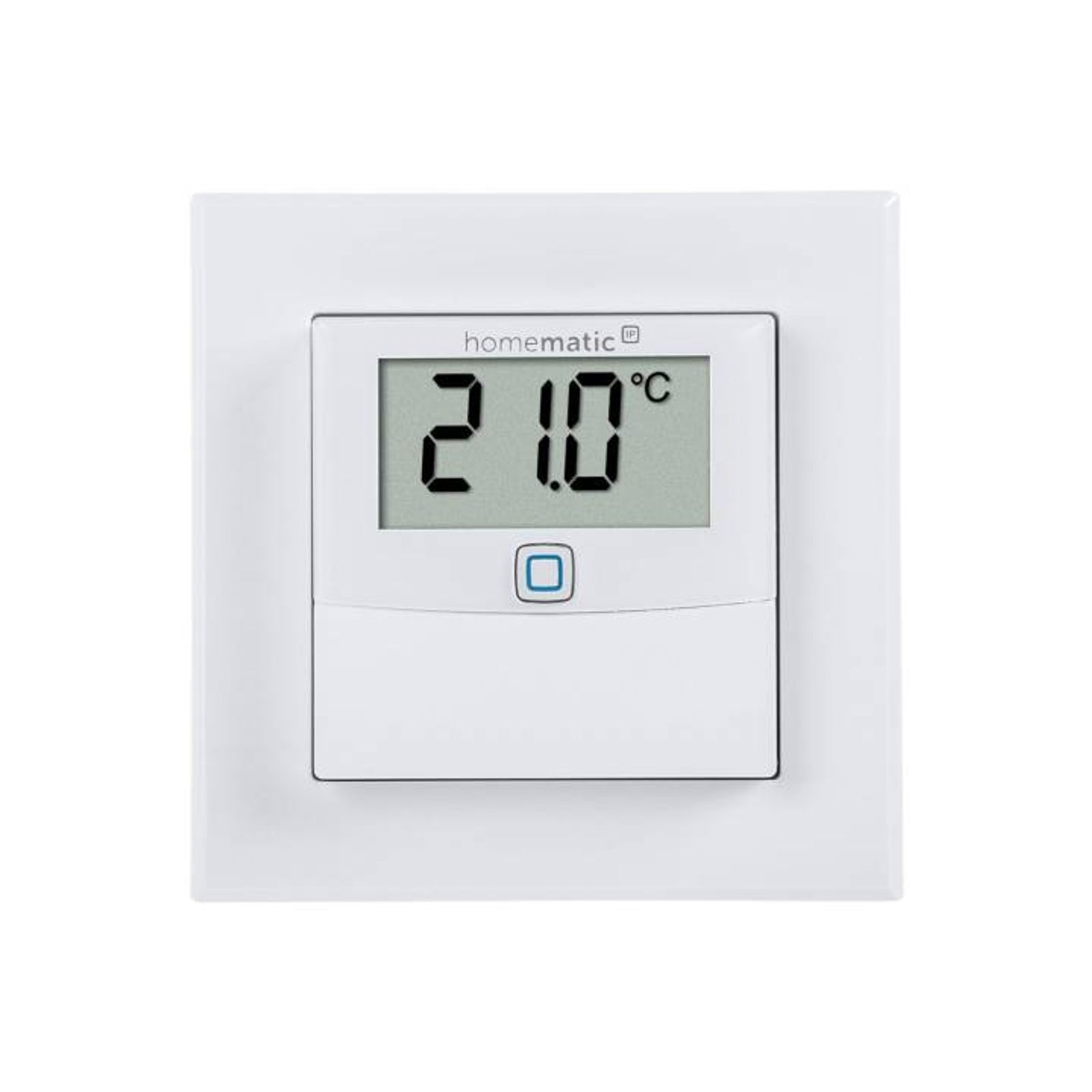 Homematic IP Smart Home Temperatur- und Luftfeuchtigkeitssensor HmIP-STHD mit Display - innen