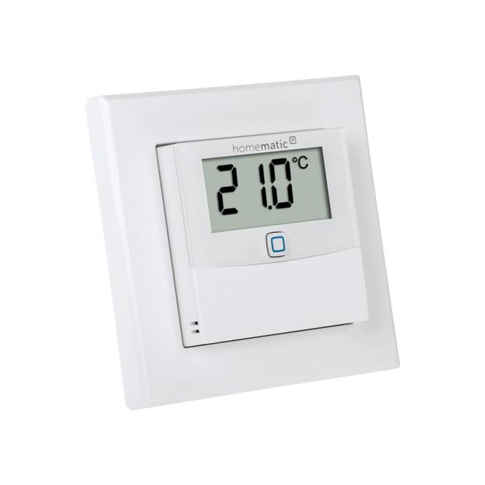 Homematic IP Smart Home Temperatur- und Luftfeuchtigkeitssensor HmIP-STHD mit Display - innen
