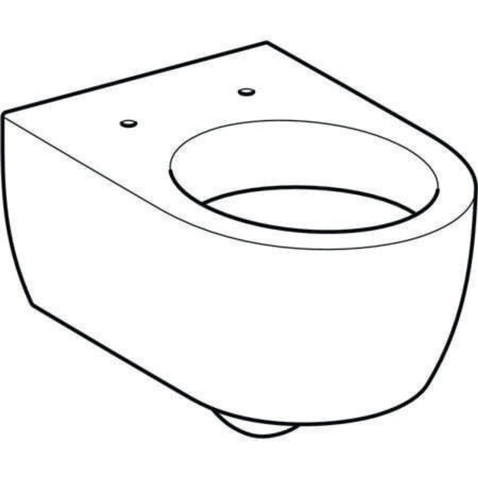 Geberit iCon Wand-WC Tiefspüler geschlossene Form, weiß