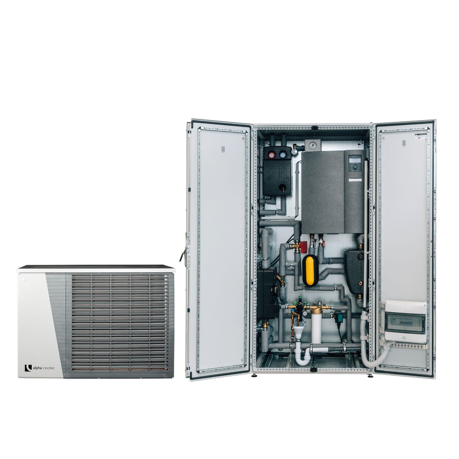 ThermCube Premium Plus All-in-One Luft-Wasser Wärmepumpen System Speicheranschluss rechts