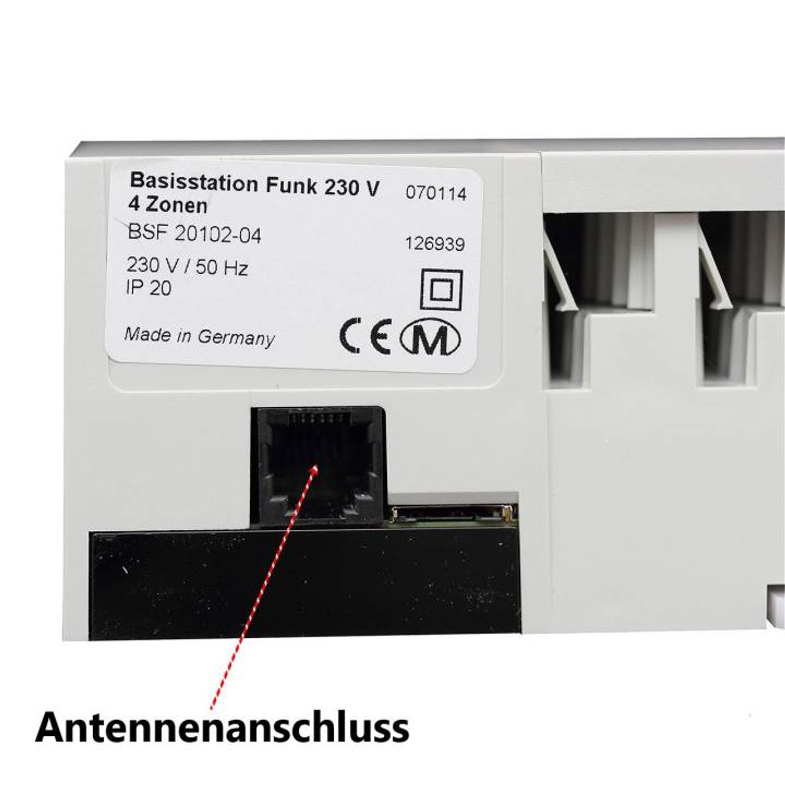Möhlenhoff Anschlussleiste Alpha 2 Basisstation Funk 230 V, 4 Zonen
