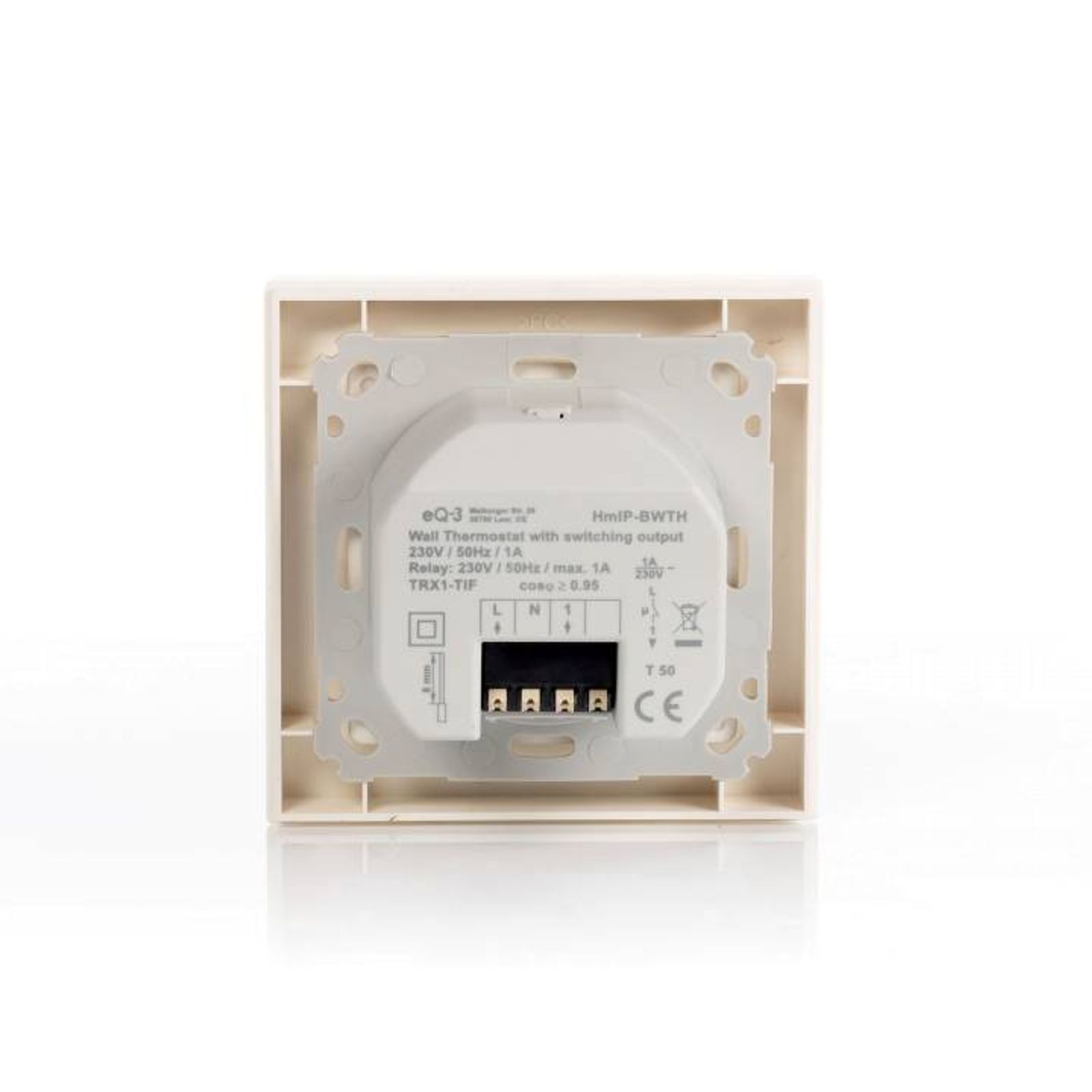 Homematic IP Smart Home Wandthermostat mit Schaltausgang HmIP-BWTH - für Markenschalter, 230 V