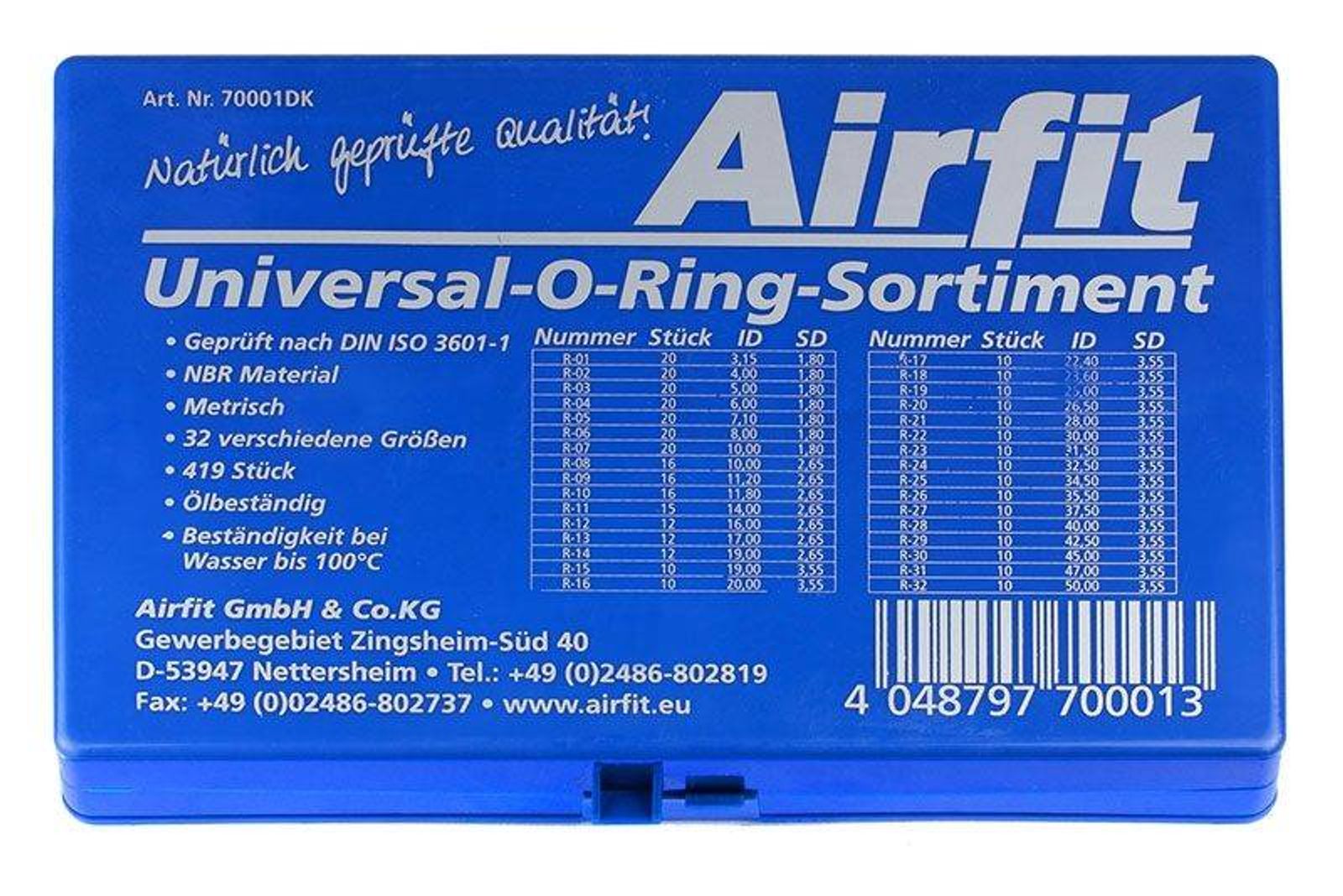 Airfit Universal O-Ring Sortiment