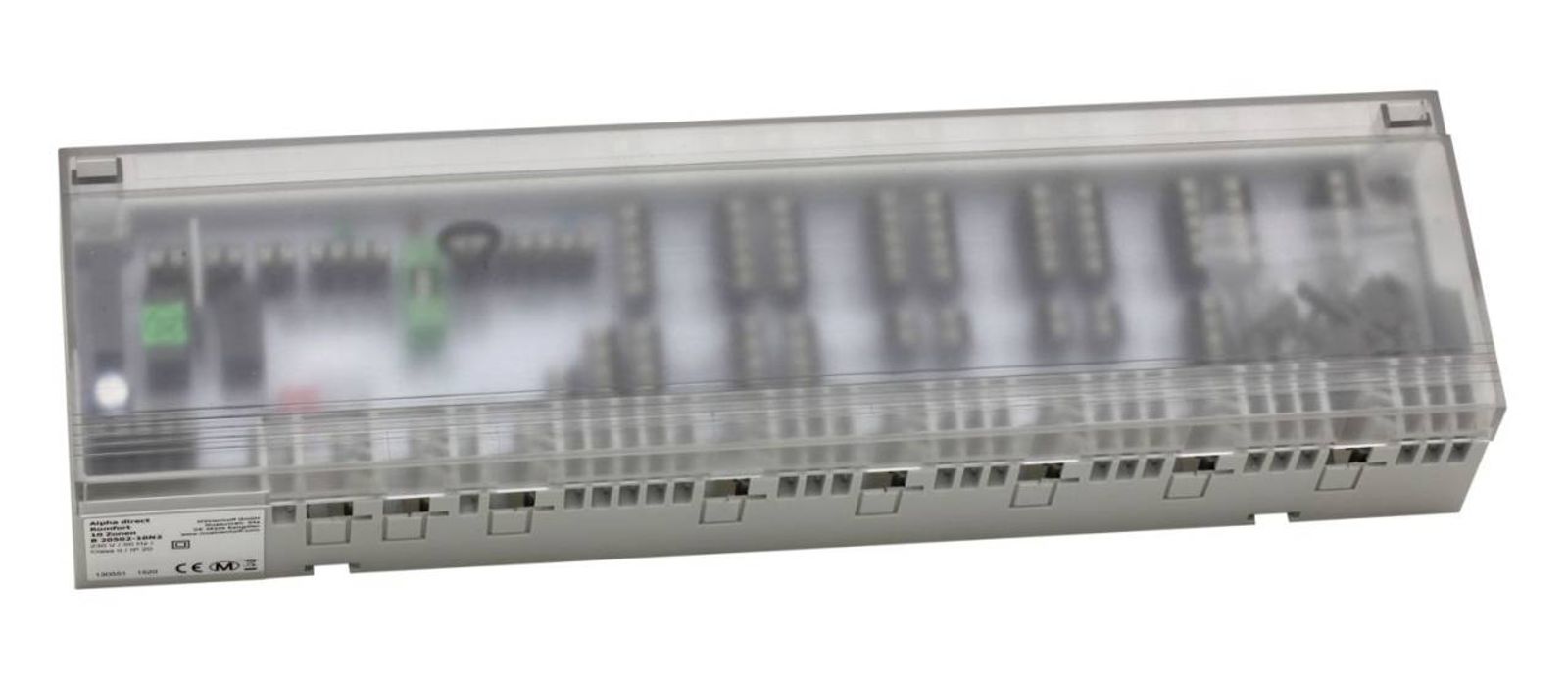 Anschlussleiste Alpha Basis direct Komfort 230 V für 10 Heiz- und Kühlzonen