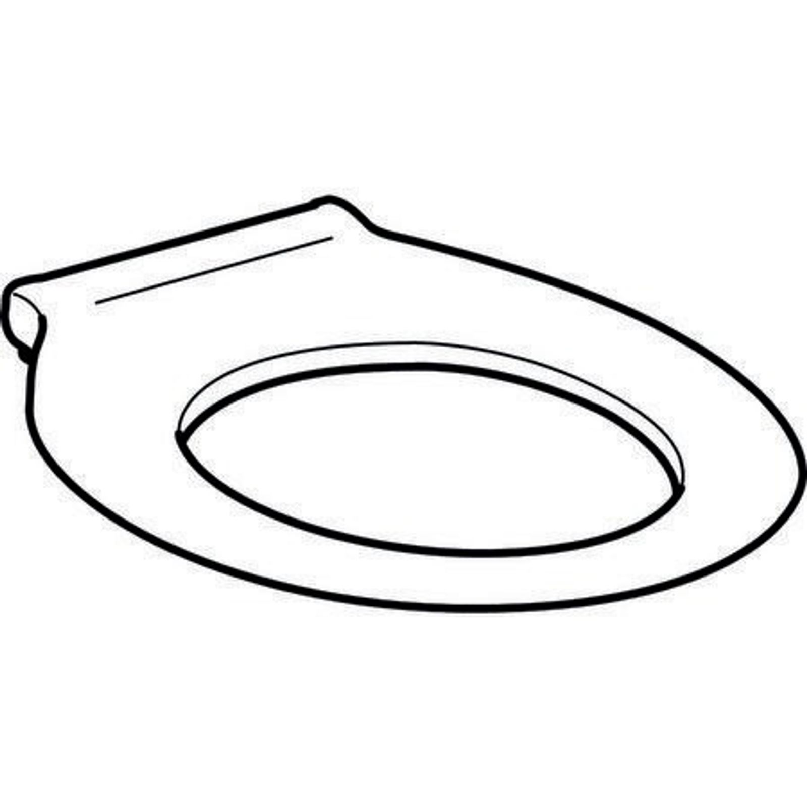 Geberit Renova Comfort WC-Ring, barriere antibakteriell Befestigung von ob., weiß