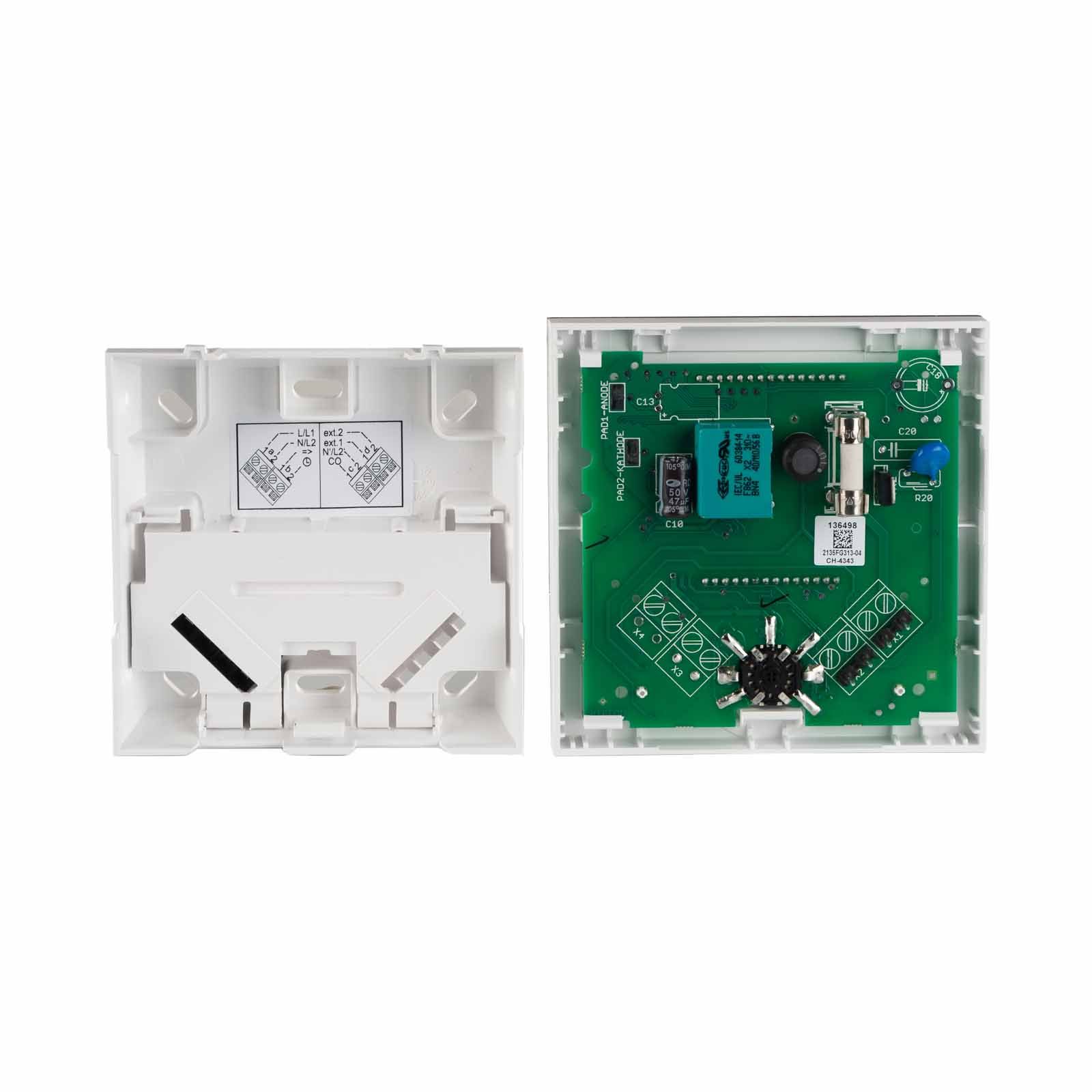 Alpha Regler direct Standard LCD 230 V Raumthermostat mit Designscheibe & Triac